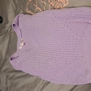 A knitted sweater